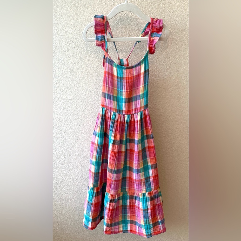 Cat & Jack Vibrant Plaid Kids Dress